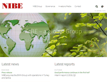 Tablet Screenshot of nibe.com